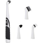 Elektrische Reinigingsborstel Oscillerend Reinigingsgereedschap voor Keuken en Badkamer, Sonic Power Scrubber Draadloos met 4 Koppen voor Badkamer Huishoudelijke badkuip Tegelvloer Muur en keuken (zwart)