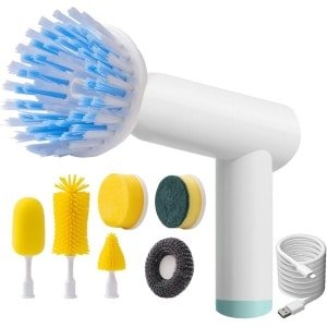 Elektrische Reinigingsborstel voor Keuken en Badkamer - Spin Scrubber met 7 Borstelkoppen