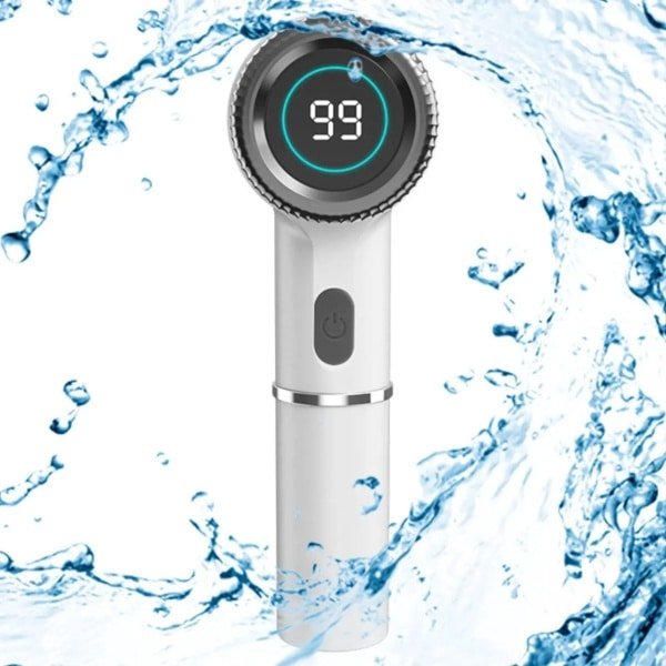 Elektrische Schoonmaakborstel - 5 Opzetstukken - Elektrische Schrobborstel - Wasborstel - Reinigingsborstel - Waterdicht - Voor Badkamer en Keuken - wit