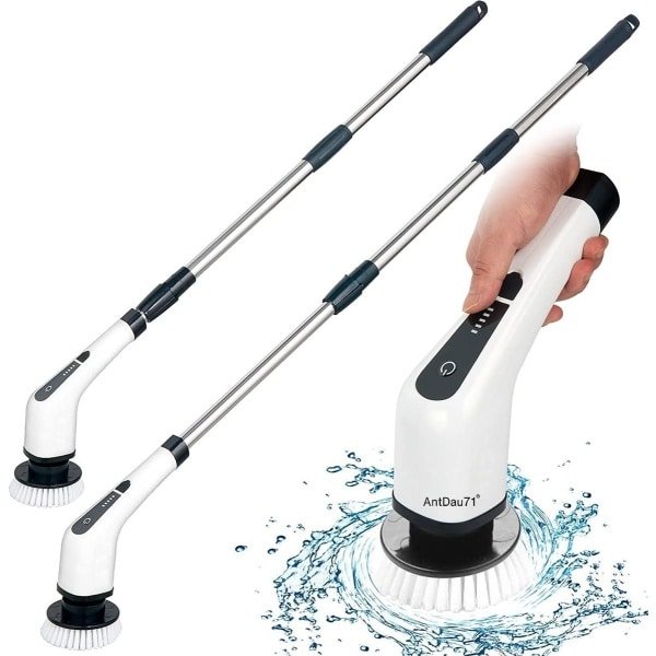 Elektrische Schoonmaakborstel - Roterende Borstel - Huis Badkamer Keuken - Draadloos Oplaadbaar - 7 x 3 x 100 cm