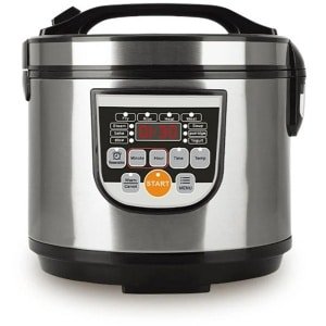 Flolife - Draagbare 5L Elektrische Rijstkoker - Multi Cooker - Soep, Pap & Stoomfunctie - Voor Auto en Keuken