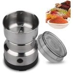 Graanmolen - Elektrische graanmolen - 300ml - Koffiemolen - Specerijenmolen - Multifunctionele Slijpmachine - Voor Granen Noten Bonen Kruiden Bonen - Keuken Accesoire - Zilver