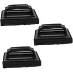 Grill Scrub - Zachte sponsborstel voor grillen - Accessoires voor grillreiniging - Voor buitengrillen en keuken (3-pack - Zwart)