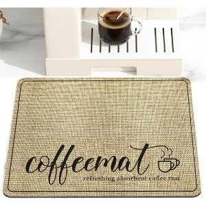 Gsedaox-Koffiemat Afdruipmat-40x50 cm - Antislip droogmat - Keuken- en thee-accessoires-Afdruipmat