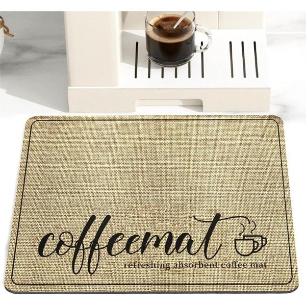 Gsedaox-Koffiemat Afdruipmat-40x50 cm - Antislip droogmat - Keuken- en thee-accessoires-Afdruipmat