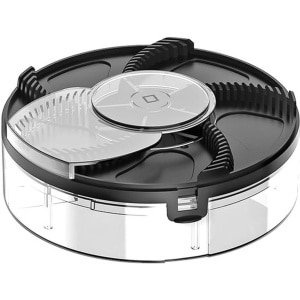 KARZO - Elektrische Vliegval, Volledig Automatische Oplaadbare USB Slimme Vliegval, 400mAh Batterij, 16x16x5cm, Inclusief Twee Pakketten Vlieg Lokstof voor Thuis/Keuken/Restaurant/Boerderij/Tuin