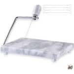 Kaassnijder Set - Zware Uitvoering - 5x8 inch - Gepolijst Marmer Snijplank - Kaas Snijplank - Boter Snijder - Vlees Snijder - Aperitief Snijder - Keuken Accessoire