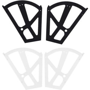 Kantelbaar Schoenenkast Scharnierrek met Opvouwbaar Plateau Gemaakt van ABS Plastic - Montage Accessoires voor Keuken en Woonkamer (Wit)