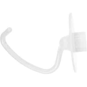 Keuken Deeghaak - Mixer Accessoire - Eenvoudig Kneden - Vaatwasmachinebestendig Aluminium - 14.5 cm - Transparant