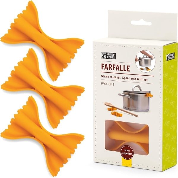 Keuken Gadget - Pasta Accessoire - Pot Deksel Liften - 3-in-1 Multifunctioneel - 6.8 x 4.8 cm - Pasta Kleur