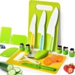 Keukengerei Set met - 13-delige messenset - Kindvriendelijke plastic keukenbenodigdheden - Geschikt voor jongens en meisjes vanaf 4 jaar- keuken- keuken accessoires (stijl C)