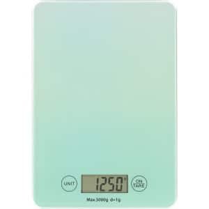 Keukenweegschaal Digitaal - 1 g tot 5 kg Nauwkeurige Meting - 21,5 x 15 cm - Tarra-functie - Helder LCD Display - Precisie Weegschaal Eten - Keuken Accessoires - Kitchen Scale - Kookweegschaal - Groen - Löwenthal
