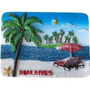 Koelkast Magneet - Souvenir Decoratie - Keuken Accessoire - 3D Design - Blauw Wit