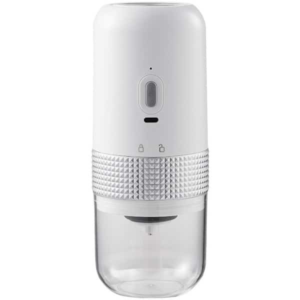 Koffiebonen Maler - Elektrische koffiemolen - koffiemolen met één druk op de knop - voor kamperen keuken reizen - wit