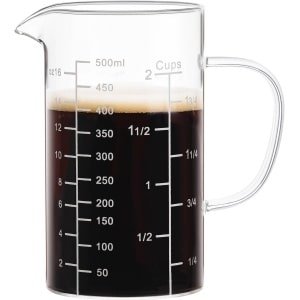 Maatbeker van Borosilicaatglas - 500 ml - Gemakkelijk Af te Lezen Keuken Accessoire