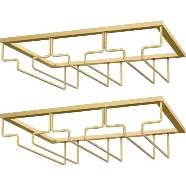 Onder Kast Wijnglashouder - Metalen Stemware Rek voor Keuken en Bar - Ruimtebesparende Wijn Accessoire