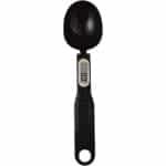 P&P Goods Precisie Keukenweegschaal - Digitale Lepelweegschaal - Maatlepel - Weeglepel - Mini Weegschaal - Keukengerei - Keuken Accessoire - RVS - Zwart