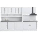 Poppenhuis Keuken Set Schaal 1:12 Houten Meubels en Accessoires