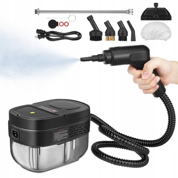 Professionele Stoomreiniger 2500W - 1600ml Tank - 105°C - 5 Accessoires - Voor Keuken, Auto & Meubels