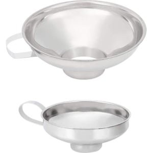 RVS Brede Mond Jam Canning Funnel - Set van 2 - Keuken Accessoires - Overbrengen Vloeibare Vloeistof Poeder