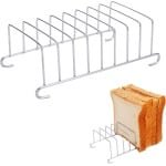 RVS Broodrooster Accessoire met 8 Sleuven voor Airfryer en Keuken