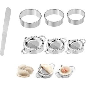 Ravioli Dumplingmaker - 7 stuks roestvrij staal - ravioli-vormmaker deegzakvorm - voor het maken van ravioli knoedels - koekjes empanada - keuken accessoire