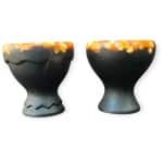 Resin Art JR: Unieke Handgemaakte Eierdopjes / Keuken accessoires / Set van 2 stuks