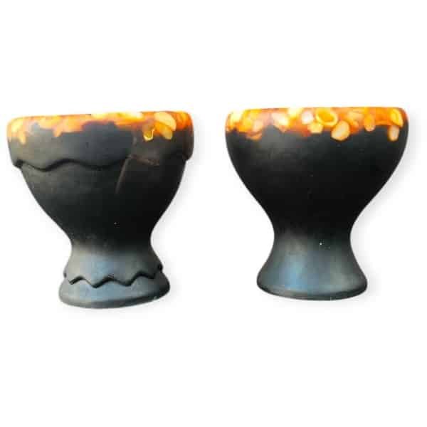 Resin Art JR: Unieke Handgemaakte Eierdopjes / Keuken accessoires / Set van 2 stuks