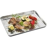 Roestvrijstalen Schaal - Keuken Accessoire - Bakken En Koken - Met Afneembaar Rooster - 315 cm - Zilver