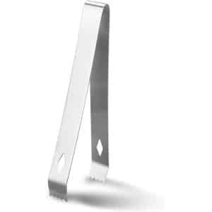 Rook accessoires wierook tongen kolen tongen 16,5 cm lange roestvrijstalen tongen voor roken kolen roestvrij stabiele shisha grill tongen keuken tongen voor bruiloft bar feest buffet grill picknick