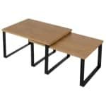 Ruhhy Bamboe Keukenrek - Kruidenrek / Aanrecht Organizer - 2-delige Keukenplank - Stapelbaar - Keuken Organizer voor Kruiden, Potjes en Accessoires