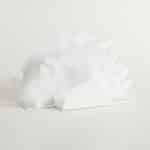 Servethouder Vlinders - Keuken Accessoire - Tafel Decoratie - Dubbelzijdig Design - 22 x 8 x 23 cm - Wit