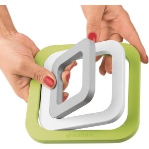 Set Onderzetters - Keuken Accessoires - Dranken Beschermen - Vaatwasserbestendig - 15x15x1 cm - Groen