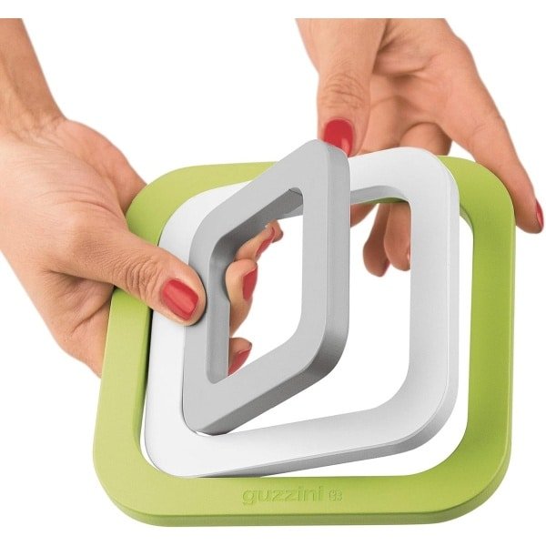 Set Onderzetters - Keuken Accessoires - Dranken Beschermen - Vaatwasserbestendig - 15x15x1 cm - Groen