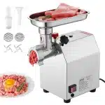 Seth Select Vleesmolen - Worstmaker - Elektrische Vleesmolen met Mes Slijpplaat - 5.5lbs/ minuut capaciteit 12size - Voor keuken thuis