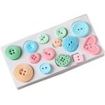 Siliconen mal voor DIY fondant en chocolade - Bakbenodigdheden - Knopvorm - Fudgevorm voor cake - Verschillende vormen - Keuken accessoires - Creatief bakken