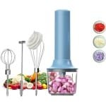 Thuys - Handmixer Voor Keuken - Melkopschuimer En Elektrische Gardeset - Draadloos En Oplaadbaar - 4 Snelheden - 300 ml