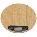 Titel: Ronde LED-display elektrische keukenweegschaal van bamboe - Nauwkeurig gewicht tot 5 kg voor het bakken van keuken