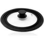 Universele Pan Deksel - Keuken Accessoire - Veilig Koken - Stoomafvoer Ventiel - 26 28 30cm - Zwart