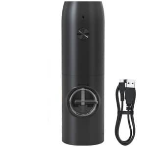 Universele elektrische zout- en pepermolenset - Automatische pepermolen, instelbare maalgraad - Oplaadbare kruidenpot voor in de keuken