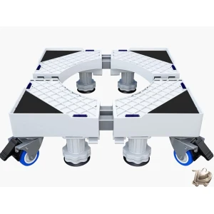Verstelbaar Verplaatsbaar Wasmachine Onderstel - 4x2 Zwenkwielen - 8 Stevige Poten - Geschikt voor Droger en Koelkast - Multifunctioneel Wasmachine Voetstuk - Verstelbare Basis 45-65 cm - Keuken & Wasruimte Accessoire