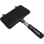 Wafelijzer Pan - Keuken Accessoire - Familie Ontbijt - Snelle Bereiding - 37x25x4 cm - Zwart