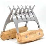Westmark Vleesklauwen, klauwen voor het scheuren en fijnmaken van vlees, ideaal voor pulled pork, praktische keuken-, barbecue- en barbecue accessoires, roestvrij staal, 2 stuks, 13702260