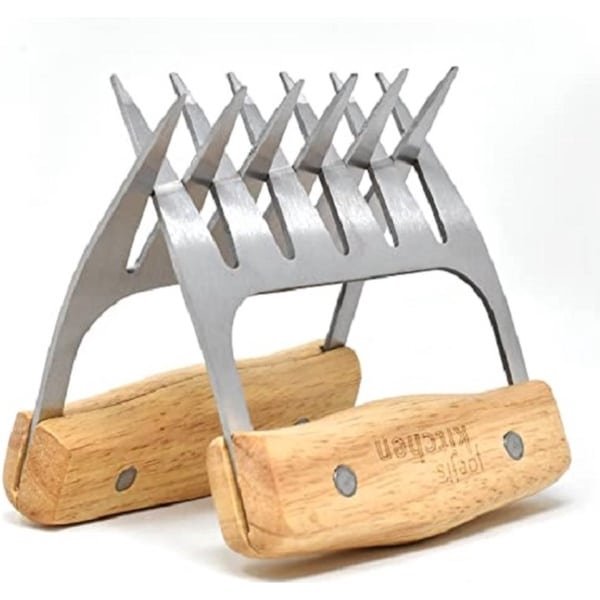 Westmark Vleesklauwen, klauwen voor het scheuren en fijnmaken van vlees, ideaal voor pulled pork, praktische keuken-, barbecue- en barbecue accessoires, roestvrij staal, 2 stuks, 13702260