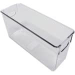 Ziva Refrigerator Organizer Bin C4 met Deksel - Koelkast Opbergbak - 268x95x133mm Afmetingen - Voedsel Opbergbox met Deksel - Keuken Organisatie Accessoire - Transparante Gestructureerde Opslagoplossing voor Efficiënte Koelkastorganisatie