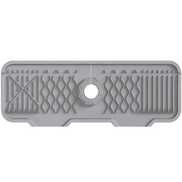 kraanmat - 43*15*1.5cm - Afvoermat voor Keuken - Accessoires voor aanrecht - Afvoerpad - Gootsteenmat - Antislip - Siliconen - Spoelbescherming voor gootsteen achter de kraan