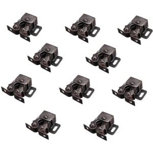 10 Stuks Dubbele Roller Vergrendelingen voor Kastdeuren - Ideaal voor Keuken- en Meubelgebruik, Betrouwbare Kastvergrendeling en Accessoires