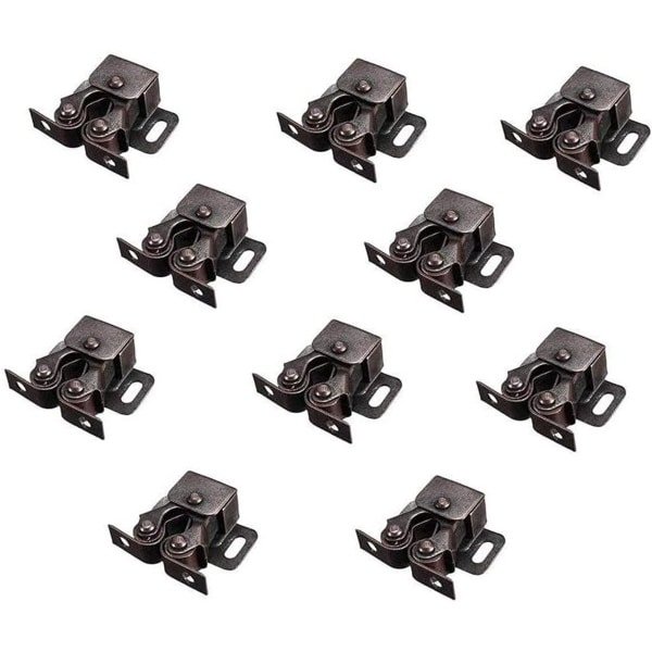 10 Stuks Dubbele Roller Vergrendelingen voor Kastdeuren - Ideaal voor Keuken- en Meubelgebruik, Betrouwbare Kastvergrendeling en Accessoires