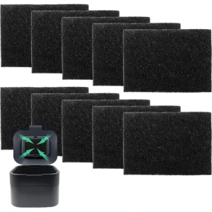 10 stuks biologische afvalemmer keuken koolfilter - actieve koolfilter mat voor Joseph Joseph vuilnisemmer - biologische vuilnisemmer accessoires - compostemmer keukenaccessoires