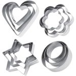 12 Pack Koekjes Uitstekers, Biscuit Gebak DIY Mallen Set Hartcirkel Bloem Stervormige Keuken Bakken Accessoires voor Fondant Taart Fruit